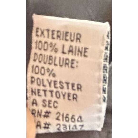 ⭐️ Talbots Woman Vintage 100% Wool Laine Black Button Up Jacket Blazer‎ Size 16W - Picture 5 of 5